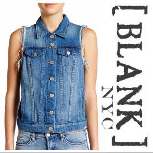 Blank NYC Distressed Denim Vest